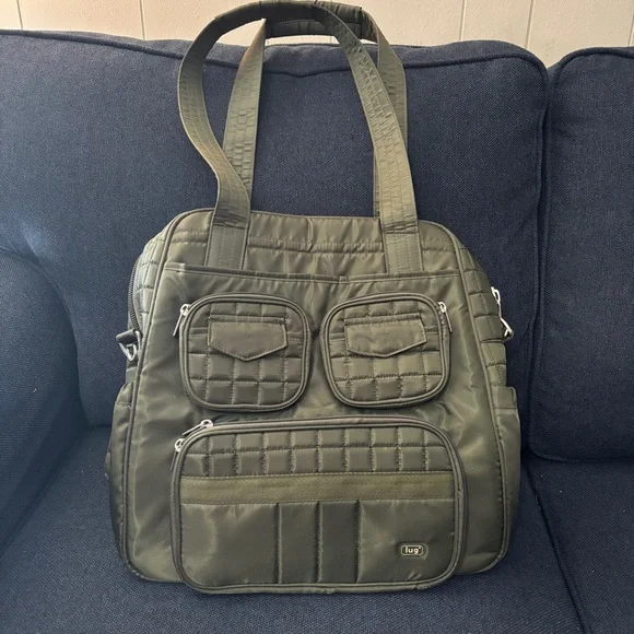 Lug Puddle Jumper LE Convertible Tote Bag in Forest Green - Picture 1 of 2